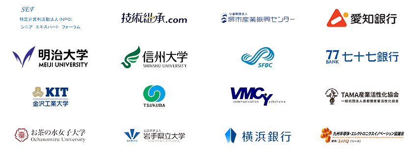 全国の産業支援機関に所属しているコーディネーターの図