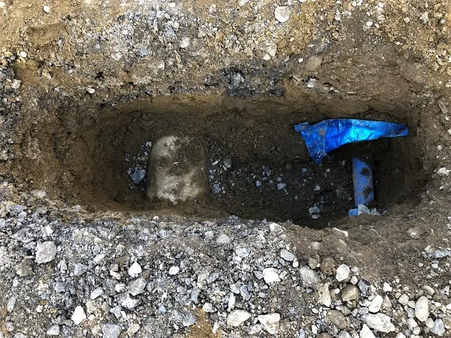 地下埋設物の様子