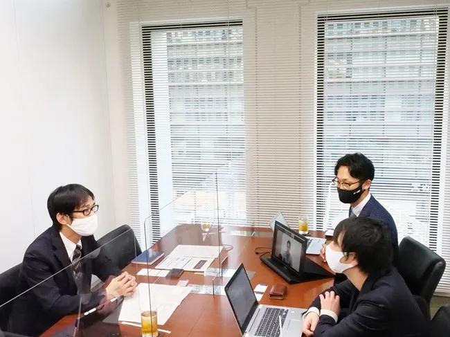 インタビューの模様