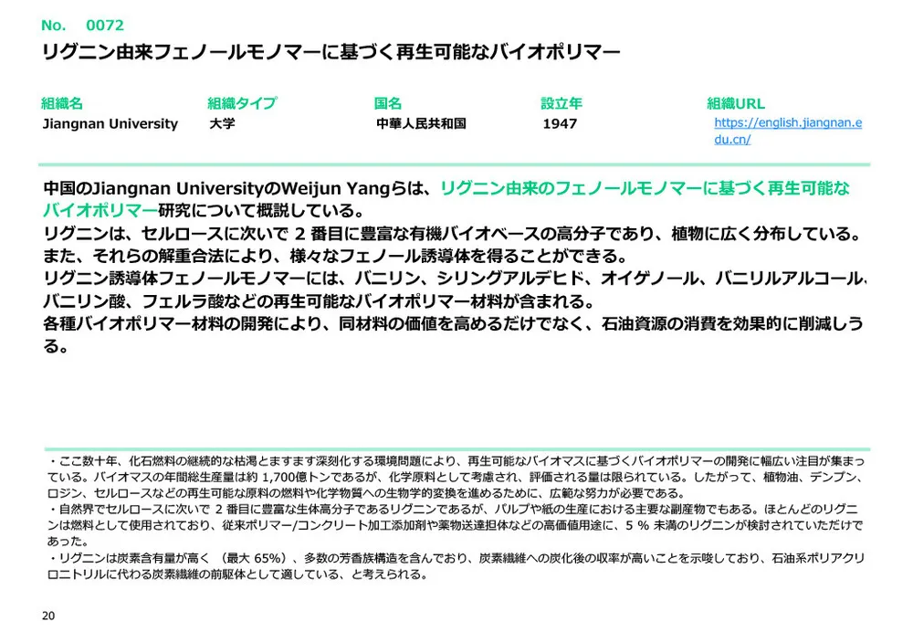 カーボンニュートラル技術20選〜材料・素材・リサイクル技術編～