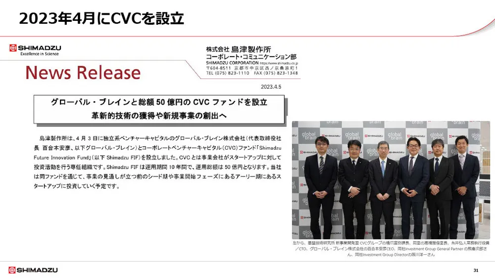 島津製作所のCVCの取り組み〜出資によるスタートアップ連携〜
